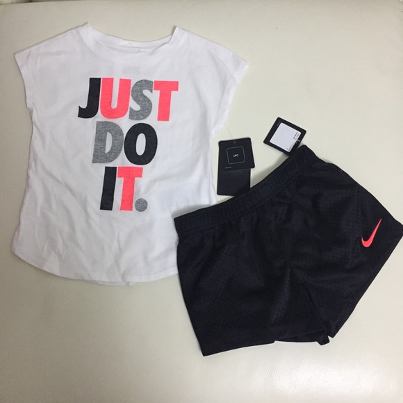 Nike Other - Nike Cute Girl neon Top Shorts Outfit 6224